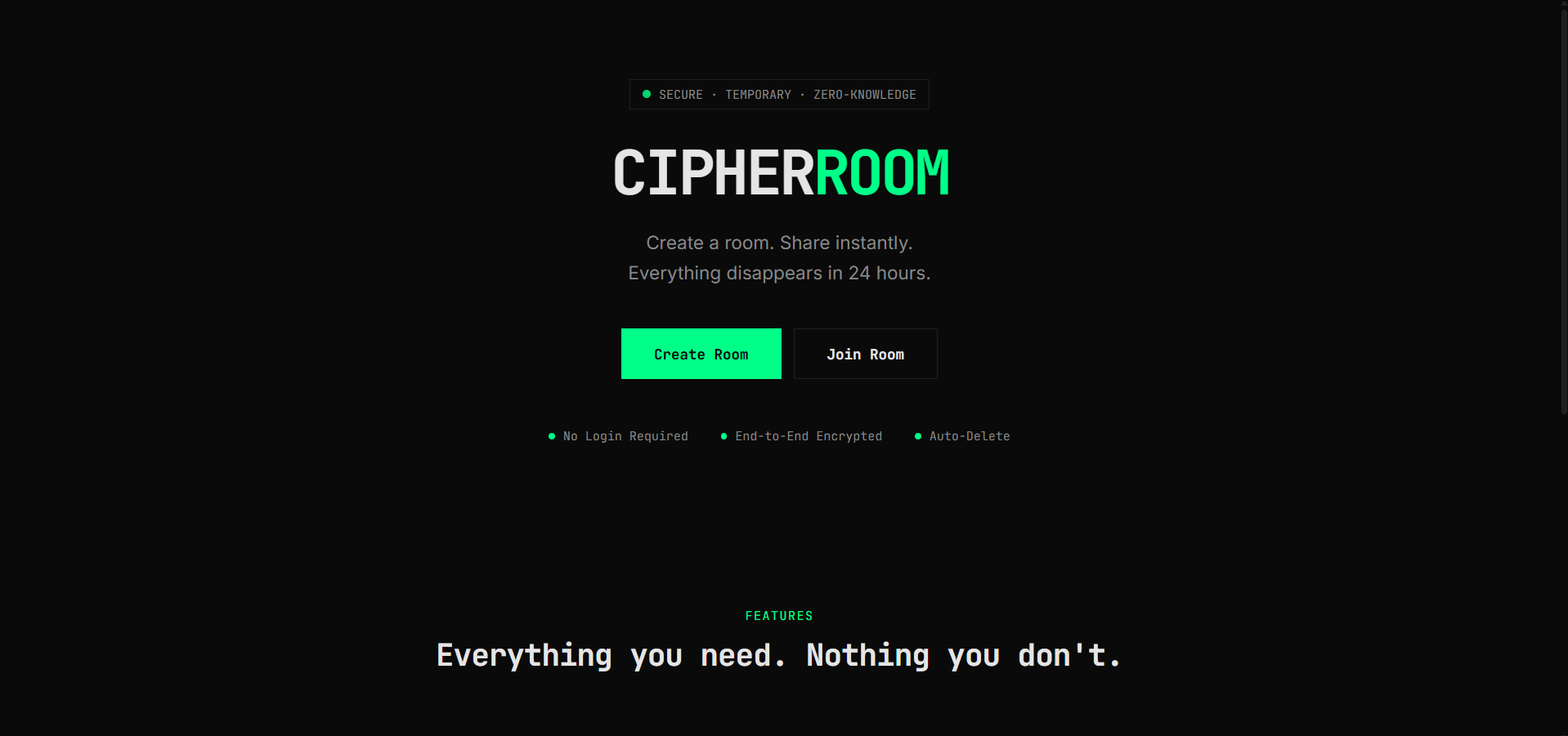 CipherRoom screenshot